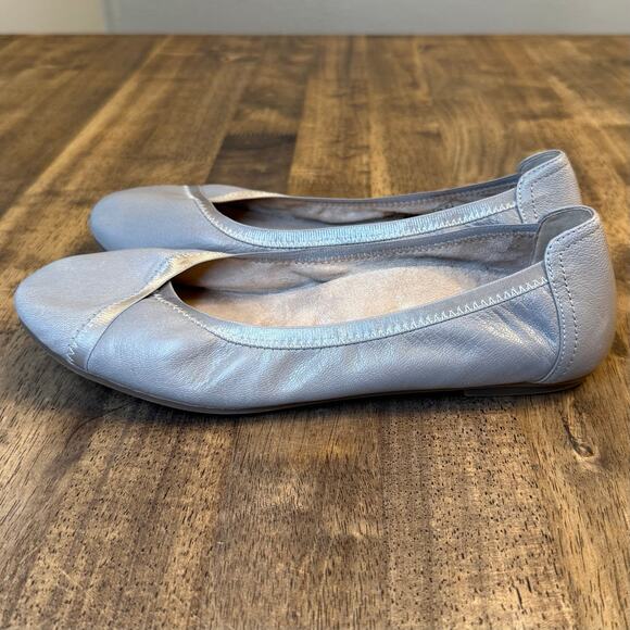 Vionic Caroll Classic Leather Ballet Flat Arch Support Ortho Gray Women’s Sz 9.5 - Picture 5 of 9